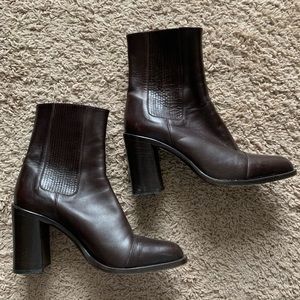 Joan Helpern Leather Booties
